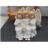 Image 3 : 3 Angels on a Bench Candle, Thomas Kinkade Lighthouse Candle House, and Avon Childhood Memories
