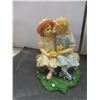Image 5 : 3 Angels on a Bench Candle, Thomas Kinkade Lighthouse Candle House, and Avon Childhood Memories