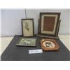 Image 1 : Vintage Frames – Qty 4 (3 with Pictures, 1 on Tilting Swivel Stand) – Sizes on Frames