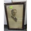 Image 2 : Vintage Frames – Qty 4 (3 with Pictures, 1 on Tilting Swivel Stand) – Sizes on Frames