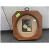 Image 7 : Vintage Frames – Qty 4 (3 with Pictures, 1 on Tilting Swivel Stand) – Sizes on Frames