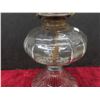 Image 11 : Antique Queen Anne Home Sweet Home Lamp c.1930 with Red Floral Deco, Vintage Kerosene Ribbed Base
