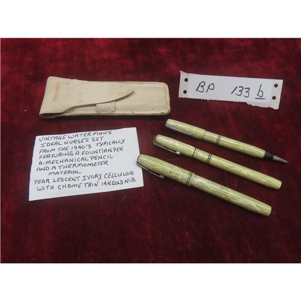 Vintage Waterman's Ideal Nurse's Set – 14K Nib