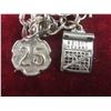Image 2 : Sterling Silver Charm Bracelet with Charms