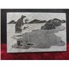 Image 2 : Soapstone Bird Carvings – Qty 4 (5"L × 2¼"W) and 1 Soapstone Eskimo Fishing Carving (6"L × 4"W)