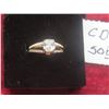 Image 1 : New 14K Gold Plated 1.0ct Cushion Cut Simulated Diamond (CZ) Ring – Size 6