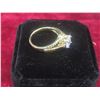 Image 3 : New 14K Gold Plated 1.0ct Cushion Cut Simulated Diamond (CZ) Ring – Size 6