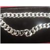 Image 2 : New Platinum Plated 7.0mm Cuban Link Bracelet – Adjustable 7–9" Long