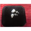 Image 2 : New 925 S  0.5ct Each - Simulated Diamond (CZ) Heart Halo Stud Earrings – 925S w/ Gold Overlay