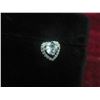 Image 6 : New 925 S  0.5ct Each - Simulated Diamond (CZ) Heart Halo Stud Earrings – 925S w/ Gold Overlay