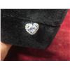 Image 7 : New 925 S  0.5ct Each - Simulated Diamond (CZ) Heart Halo Stud Earrings – 925S w/ Gold Overlay