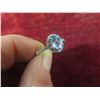 Image 7 : New Natural Swiss Blue Topaz 1.0ct Oval Cut Halo Ring – Resizable, 925 Sterling Silver w/ White