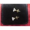 Image 2 : New 18K Gold Plated 3.0ct Each Simulated Diamond (CZ) Stud Earrings