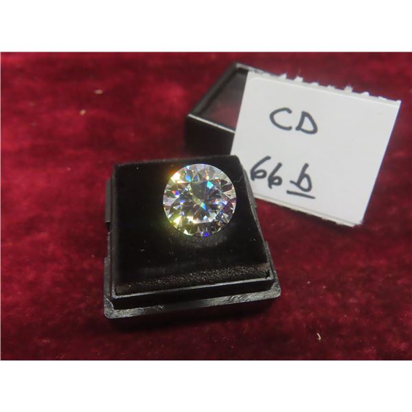 New Moissanite Lab Diamond 6.0ct – Round Brilliant Cut, GH, VVS1, GRA Report, Tests Positive w/