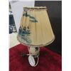 Image 8 : Vintage Delt Blue Handpainted Cobalt Blue Dutch Windmill/Landscape. Holland Boudoir Table Lamp with