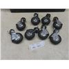 Image 1 : 8 Darcor Canada 23-DEZ Caster Wheels – 3/8" × 1", New Old Stock, Ideal for Industrial and