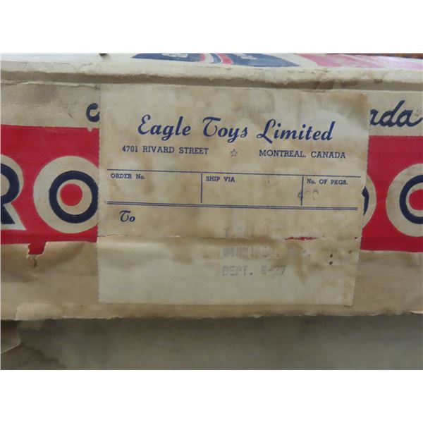 Vintage 1950s Eagle Toys Pro Hockey Table Top Game – Complete with 6 Teams (Chicago, Montreal,