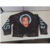 Image 7 : Custom-Painted Denim Jean Jacket – Size Medium