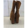Image 3 : Ladies Suede Look Boots with 3" Heel – Size 8