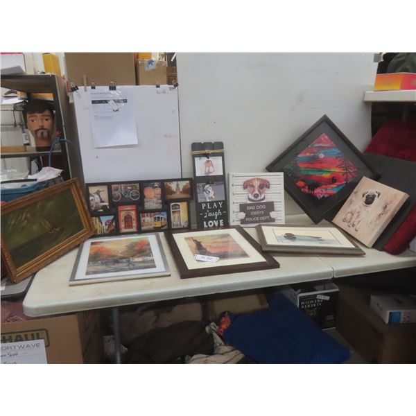 Assortment of Wall Art – Largest 17" × 17"