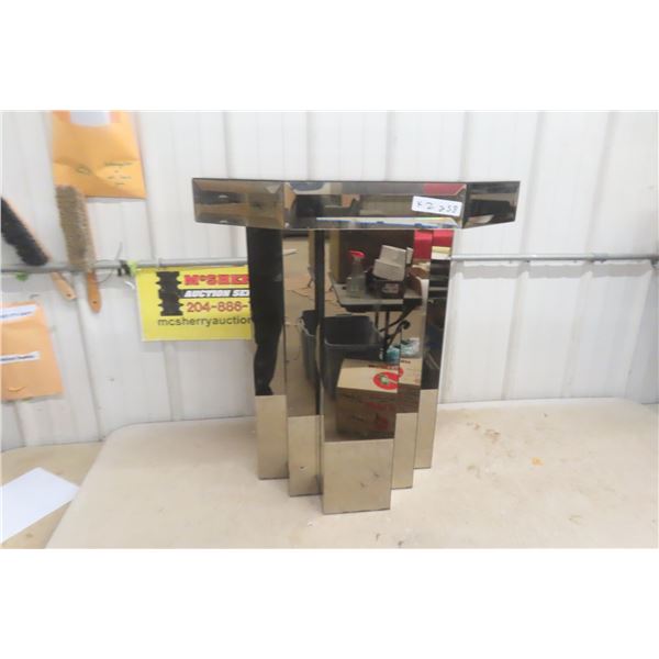 Mirrored Stand – 29" × 13" × 25½"