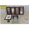 Image 1 : 4 African Animal Framed Pictures, Soapstone Sculpture and more