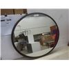 Image 1 : Oval Mirror on Wood Base – 31" × 36"