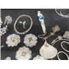 Image 4 : Jewelry Box with Fashion Jewelry: Faux Pearls, Earrings, and Bracelets