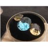 Image 2 : 2 Oval Cut Citrine and Blue Topaz Gemstones, 17.85 ct Total