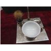 Image 2 : Vintage Style Shaving Set with Adjustable Vanity Mirror, Bowl, and Shaving Dish – 13" × 7" × 7¼"