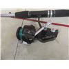 Image 4 : 5 Fishing Rods – Shimano and Shakespeare, with 3 Reels and Rod Bag