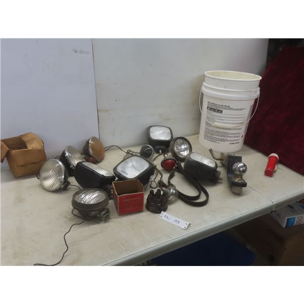 Receiver Hitch with 2 5/16" Ball, Distributor Cap, Spotlights, Headlights, and Marker Lights