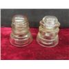 Image 3 : 11 Glass Insulators – Clear, Turquoise, and Green