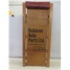 Image 5 : Garage Creeper with 'Osborne Auto Parts' Advertising, Milwaukee Bag, and Wall Mount Organizer Rack