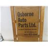 Image 6 : Garage Creeper with 'Osborne Auto Parts' Advertising, Milwaukee Bag, and Wall Mount Organizer Rack