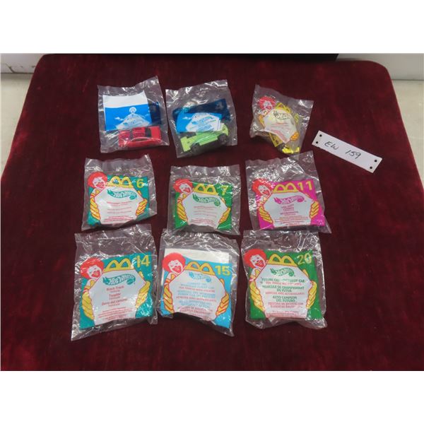 9 McDonald's Hot Wheels in Sealed Package