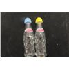 Image 1 : Set of Pepsi Salt and Pepper Shakers – Vintage Swirl Unique Glass, 1950s or 60s
