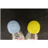 Image 2 : Set of Pepsi Salt and Pepper Shakers – Vintage Swirl Unique Glass, 1950s or 60s