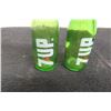 Image 4 : Set of 7up Glass Salt and Pepper Shakers