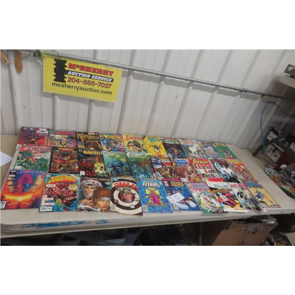 30 Mixed Marvel, DC, and Other Comics
