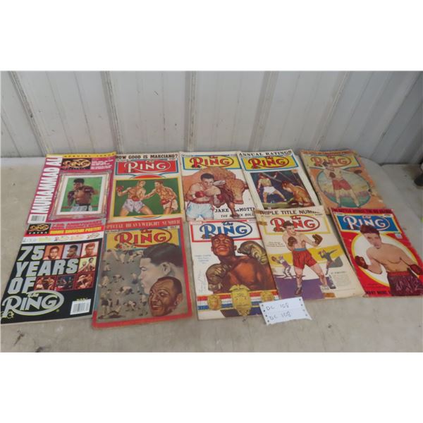 Ring Magazines – 10x 1940s and 50s Issues and 2 Newer