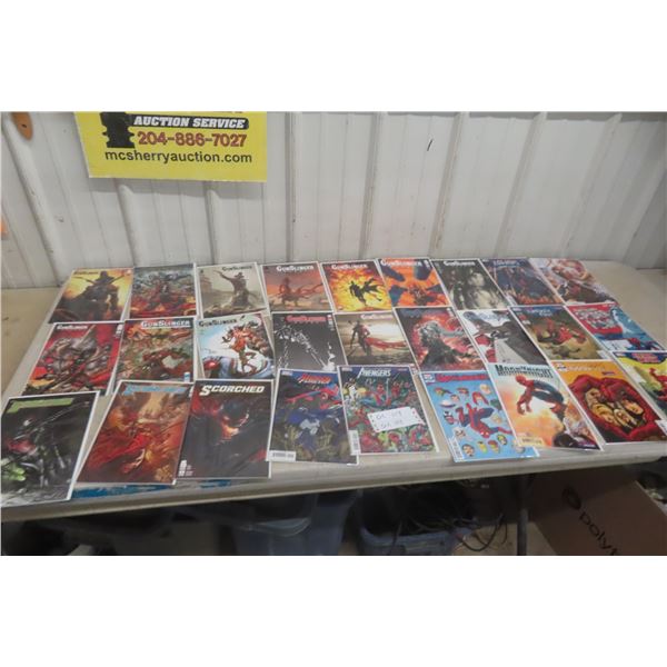 27 Comics – Gunslinger, Scorched, Wolverine, Iron Man, Spider-Man and More