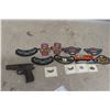 Image 1 : Harley-Davidson Patches and Pins and Replica Display Pistol