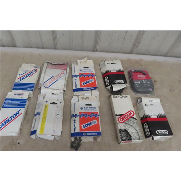 10 New Chainsaw Blades – Oregon, Husqvarna, and Carlton