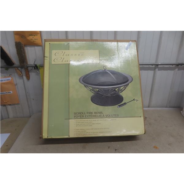 Classic Scroll Fire Bowl – 30", New