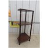 Image 4 : Corner Open 3-Tier What-Not Shelf – 34" × up to 21" × up to 14"
