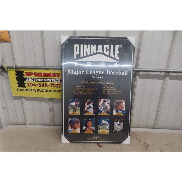 1996 Pinnacle Baseball Adv. on Hard Board