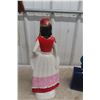 Image 6 : Vintage Hand-Painted Ceramic Italy Liquor Decanter and 1919–1969 50th Anniversary Cobalt Blue