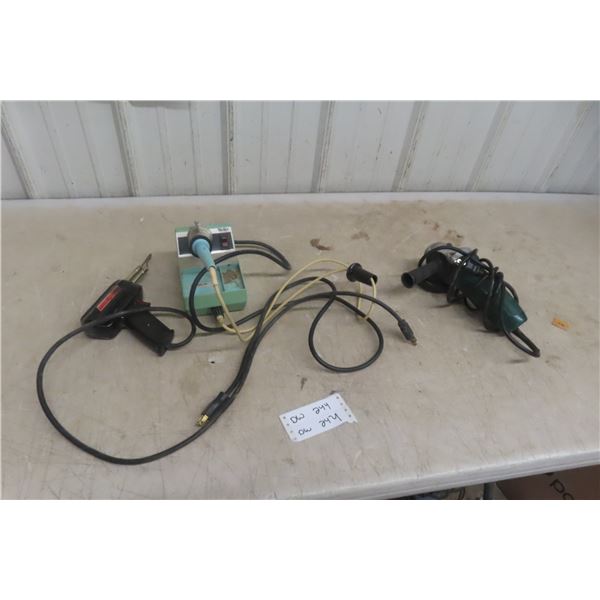 2 Soldering Guns and PowerAngle Grinder