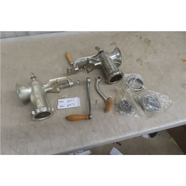 2 Hand Held Grinders and Attachments